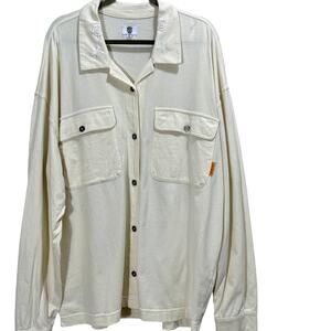 Round Two x Madison Jewelinski Embroidered Long Sleeve Camp Shirt Womens XXL